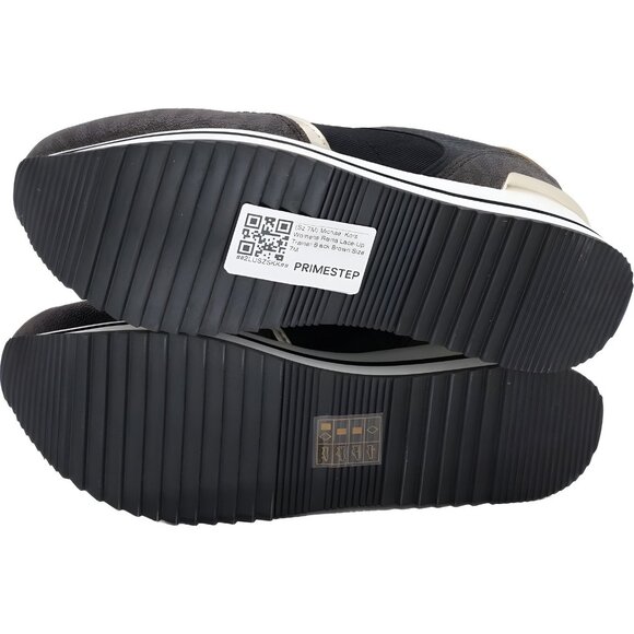 Michael Kors Raina Lace-Up Trainer Sneakers Black Brown Women's US 7M - Picture 6 of 6